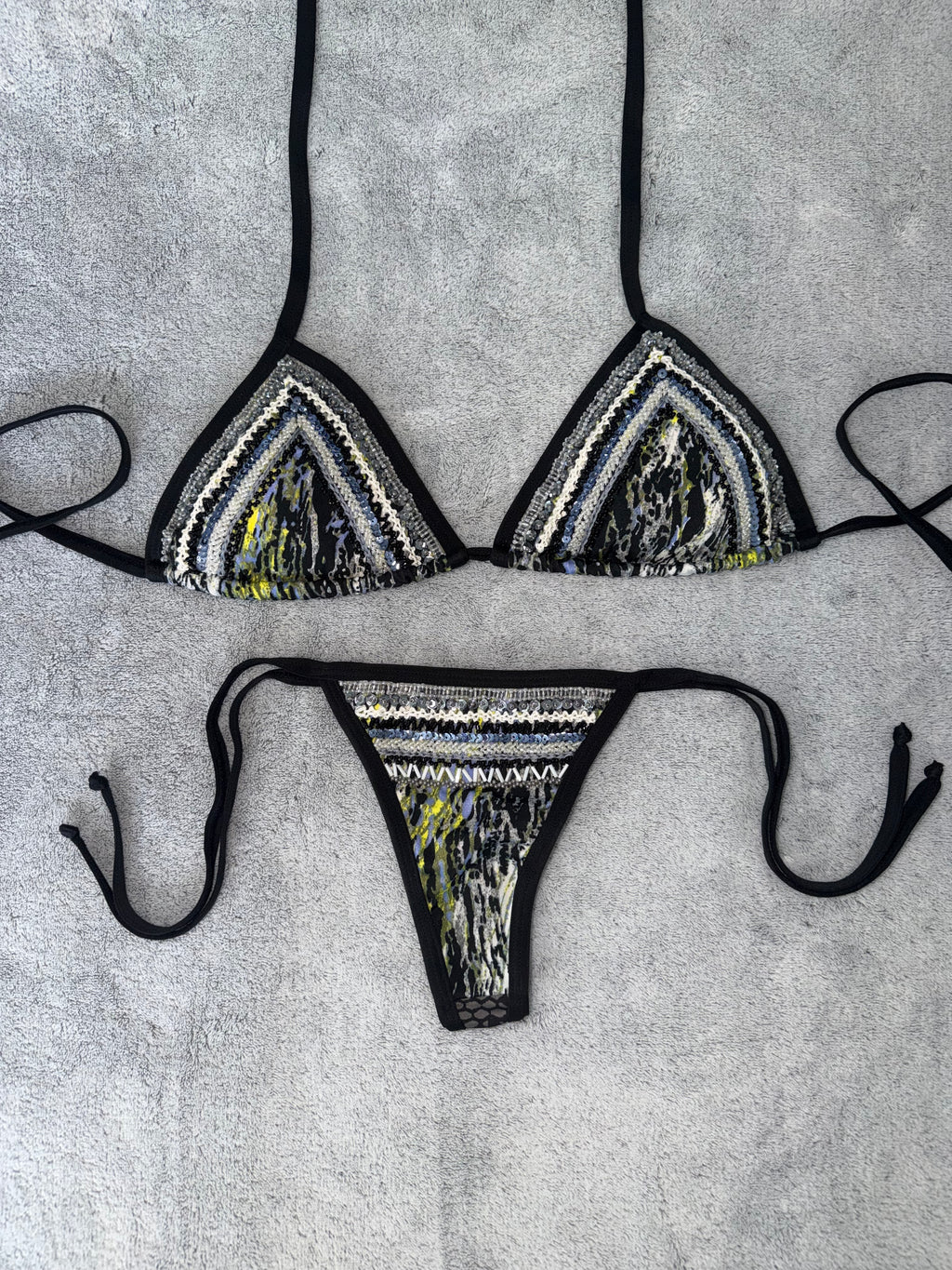 BIKINI ARTESANAL NEGRO