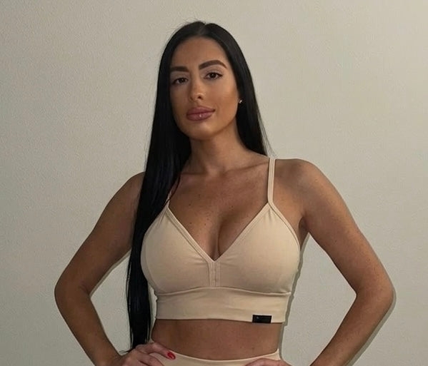 SPORT BRA BEIGE