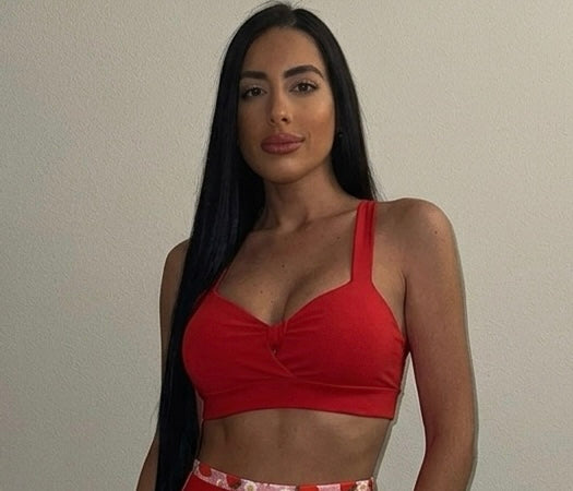 SPORT BRA RED
