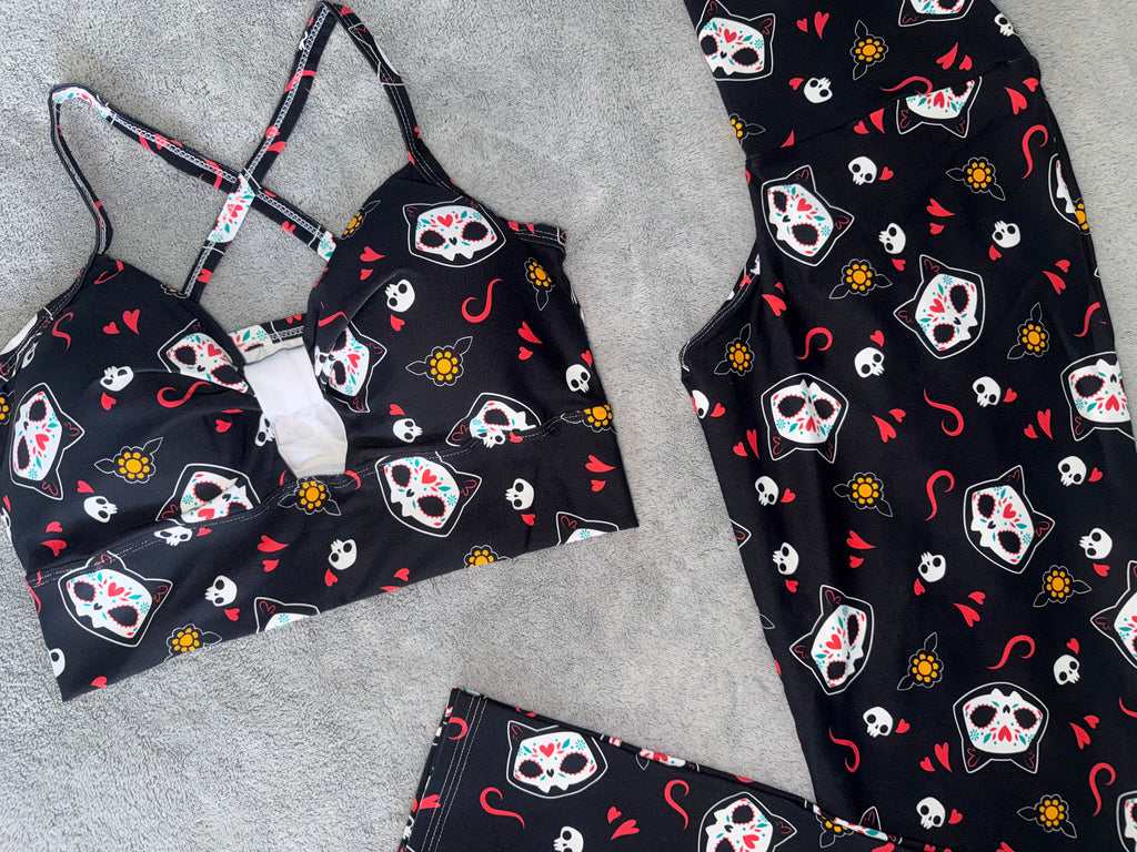 SET LEGGINGS BLACK PRINT