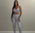 SET LEGGINGS PINK POLKA DOTS