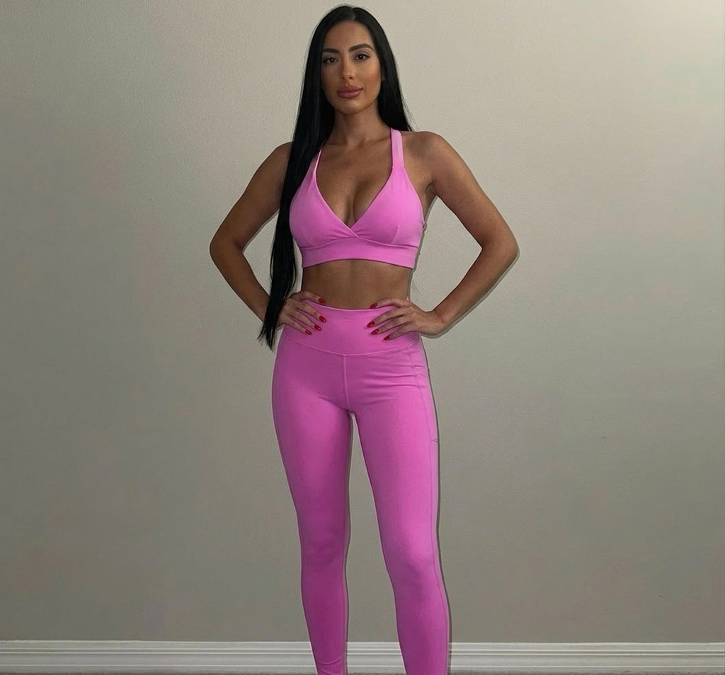 SET LEGGINGS CANDY PINK