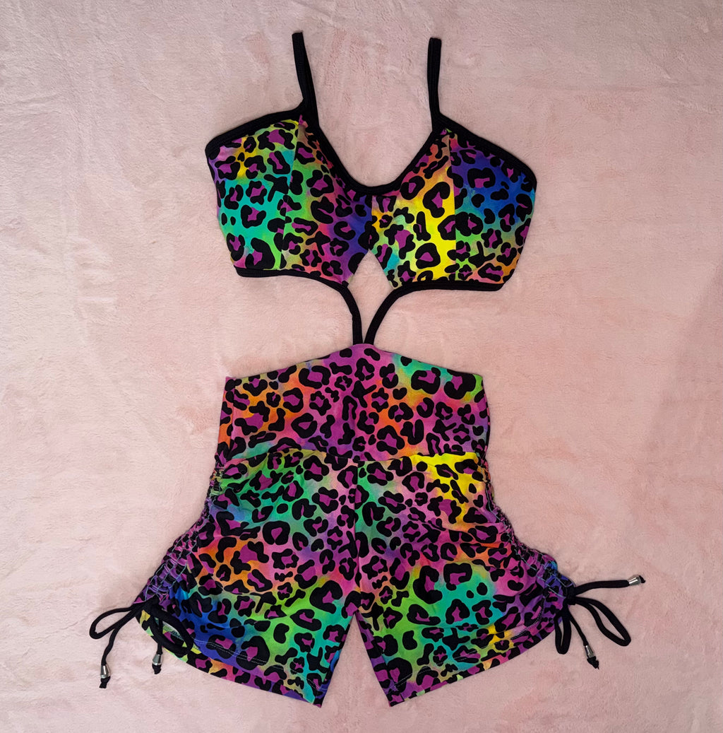 ENTERIZO CORTO ANIMAL PRINT