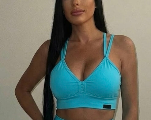 SPORT BRA TURQUESA