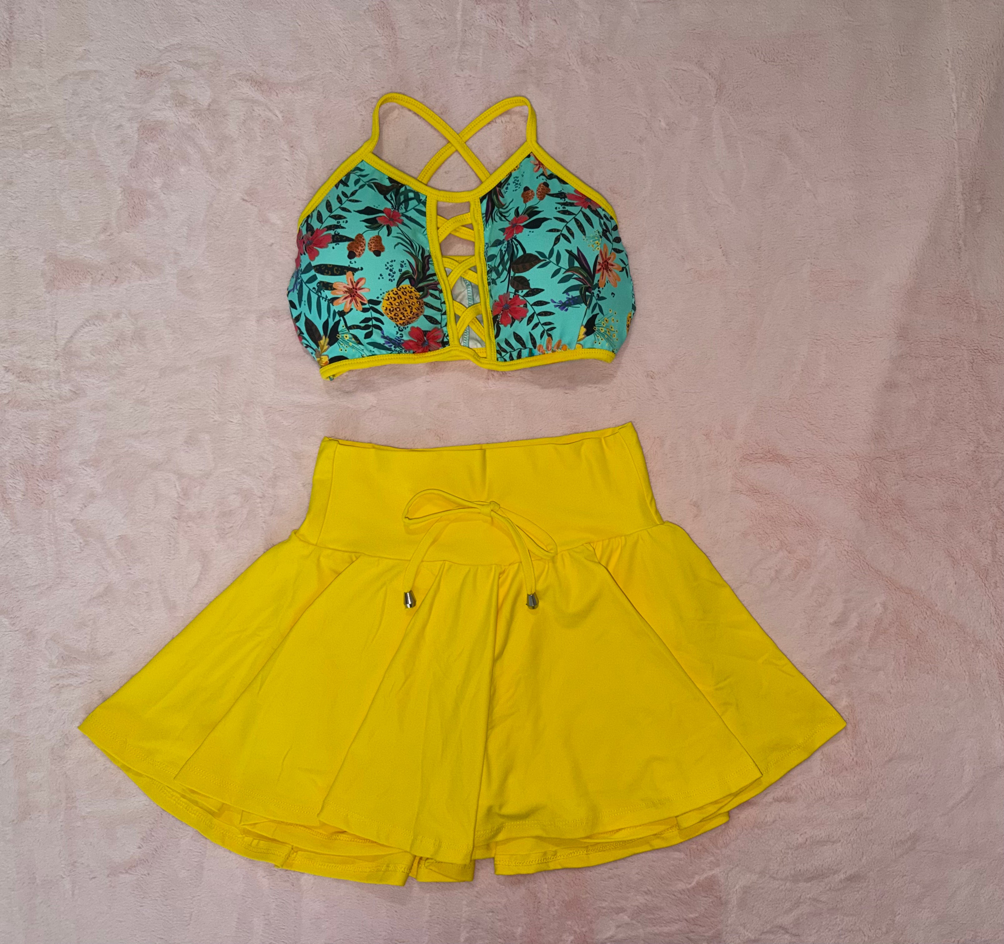 SET TROPICAL MINI FALDA
