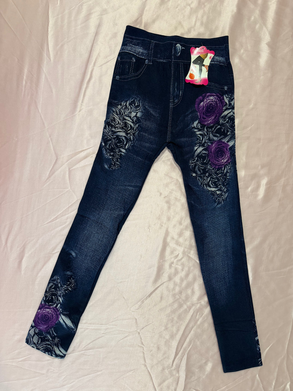 ONE SIZE FAKE JEANS LEGGING