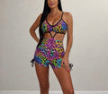 ENTERIZO CORTO ANIMAL PRINT